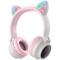 Наушники Hoco W27 Cat Ear Grey/Pink (W27GP)