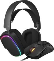 Комплект (НТR-001) чорний: Гарнітура Phoenix 7.1 RGB (HTA-842) + Миша HATOR Stellar PRO (HTM-540)