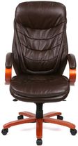 Крісло АКЛАС Валенсія Soft EX MB (Шкіра LC-K Dark brown) (00007826)