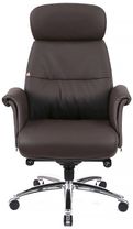 Офісне крісло АКЛАС Драгобрат AL MB (Шкіра LC-K Dark brown/PU Dark brown) (00179839)