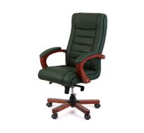 Крісло АКЛАС Гаспар ЕХ МB Зелений Шкіра Lux LC-green (9637)
