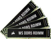 Пам'ять Corsair WS DDR5 ECC RDIMM 128GB (4 x 32GB) DDR5 DRAM 5600MT/s CL40 Memory Kit (CMA128GX5M4B5600C40)