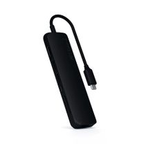 Мультипортовый адаптер Satechi Aluminum Type-C Slim Multi-Port with Ethernet Adapter Black (ST-UCSMA3K)