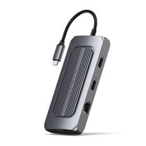Мультипортовий адаптер Satechi Aluminum USB-C Multi-Port MX Adapter Space Gray (ST-UCMXAM)
