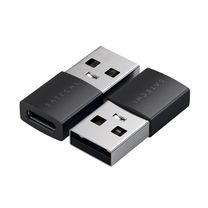 Адаптер Satechi Type-A to Type-C Adapter Space Black (2pcs) (ST-A2TAUCC)