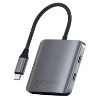 Мультипортовый адаптер Satechi 4-Port USB-C with PD Space Grey (ST-H4CPDM) Мультипортовый адаптер Satechi 4-Port USB-C with PD Space Grey (ST-H4CPDM)