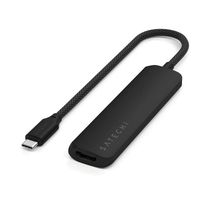 Мультипортовый адаптер Satechi 4-in-1 USB-C Slim Multiport 4K Black (ST-P4SK)