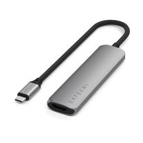 Мультипортовый адаптер Satechi 4-in-1 USB-C Slim Multiport 4K Space Grey (ST-P4SM) Мультипортовый адаптер Satechi 4-in-1 USB-C Slim Multiport 4K Space Grey (ST-P4SM)