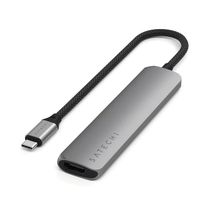 Мультипортовый адаптер Satechi 6-in-1 USB-C Slim Multiport 4K Space Grey (ST-P6SM) Мультипортовый адаптер Satechi 6-in-1 USB-C Slim Multiport 4K Space Grey (ST-P6SM)