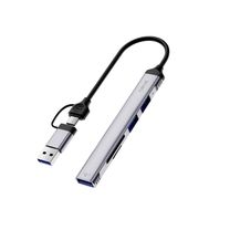 Хаб WIWU Type-C Sin1 ZOLOUSB-C/USB-A HUB /gray (Wi-HB003)