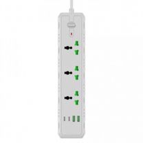 Сетевой фильтр T25-QC (3 розетки + 2 USB + 2 Type-C) 2м white
