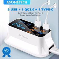 Зарядное устройство 8 USB портов с дисплеем Tupe c (cd A19Q)