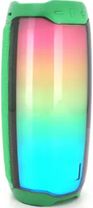 Портативная колонка Voltronic Bluetooth динамик PULSE 4 LED, 10W, 4000mAh, дистанция-10m, Green, Corton BOX