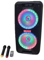Портативная колонка Mosquitall Su-Kam 1010 + 2 микрофона + BT 12v220v