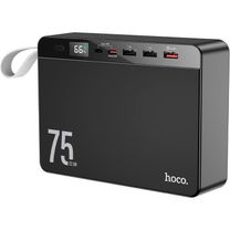 Зовнішній акумулятор (павербанк) Hoco J94 Overlord 75000 mAh 22.5W Black