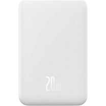 Зовнішній акумулятор (павербанк) Baseus Magnetic Mini Wireless Fast Charge Power Bank 20000mAh 20W White (PPCX150002)