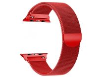 Ремешок Apple watch Milanese Loop Metal 42mm red