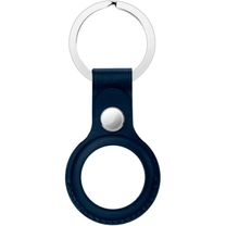 AirTag Leather Key Ring, Stormblue