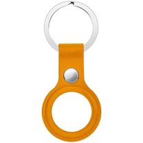 AirTag Leather Key Ring, California Poppy