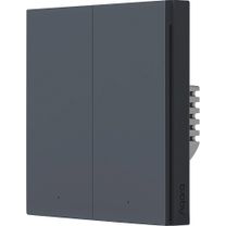 Настінний вимикач H1 (З нейтраллю, дві клавіші, сірий) Aqara WS-EUK04