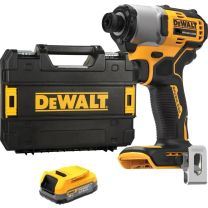 Шурупокрут ударний акумуляторний DeWalt XR Li-Ion 18В безщітковий PowerStack без ЗП DCF840E1T