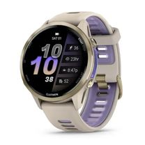 Смарт-часы Garmin Forerunner 970 French Gray Soft Gold Titanium with French Gray/Translucent Indigo Silicone with Sot Gold Buckle (010-02969-62) (UA)