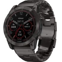 Смарт-годинник Garmin Fenix 7X Sapphire Solar Carbon Grey DLC Titanium with Carbon Grey DLC Vented Titanium Band (010-02541-27)