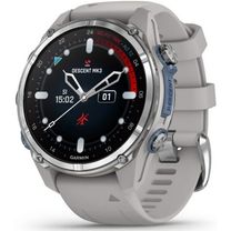 Смарт-годинник Garmin Descent Mk3 43 mm Stainless Steel with Fog Gray Silicone Band (010-02753-04/03)