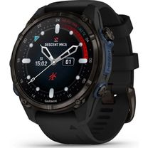 Смарт-часы Garmin Descent Mk3i – 43 mm Carbon Gray DLC Titanium w. Black Silicone Band (010-02753-10/11)