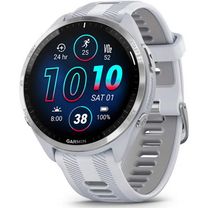 Смарт-годинник Garmin Forerunner 965 Titanium Bezel w. Whiteston Case and Whiteston/Powder Gray S. Band (010-02809-01/11)