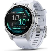 Смарт-годинник Garmin Fenix 8 43mm AMOLED Silver with Whitestone Silicone Band (010-02903-00/06)