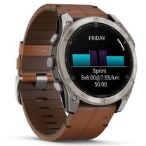 Смарт-часы Garmin fenix 8 AMOLED 51 mm Sapphire, Graphite/Carbon Gray DLC Titanium with QuickFit leather strap 26 mm (010-02905-40)