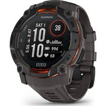 Смарт-часы Garmin Instinct 3 50mm Solar Black with Charcoal Silicone Band (010-02935-00/40) (UA)