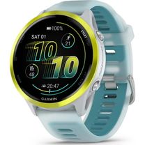 Смарт-часы Garmin Forerunner 570 47mm Amp Yellow Aluminum w. Translucent Whitestone/Turquoise Band (010-02971-01) (UA)