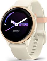 Смарт-годинник Garmin Vivoactive 6 Metallic Pink Dawn with Bone Silicone Band (010-02985-05)