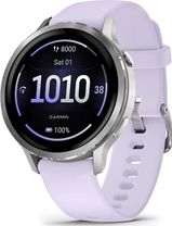Смарт-годинник Garmin Venu 4 41 mm Silver with Periwinkle Silicone Band (010-03013-01)
