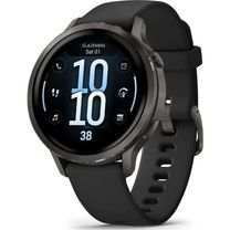 Смарт-годинник Garmin Venu 4 41 mm Slate with Black Silicone Band (010-03013-02)