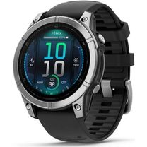 Смарт-часы Garmin Fenix E 47mm AMOLED Stainless Steel with Black Silicone Band (010-03025-02/00)