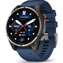 Смарт-годинник Garmin quatix 8 Pro AMOLED Marine GPS Smartwatch 47mm in Titanium with Blue Silicone Band (010-03198-50)
