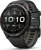 Смарт-часы Garmin Fenix 9 Pro inReach 43mm Carbon Gray DLC Titanium w. Black/Pebble Gray Silicone B. (010-04335-10/11)