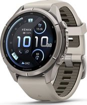 Смарт-годинник Garmin Fenix 9 Pro inReach 43mm Titanium with Fog Gray/Dark Sandstone Silicone Band (010-04335-80/81)