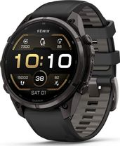 Смарт-часы Garmin Fenix 9 Pro 47mm Carbon Gray DLC Titanium Case with Black/Pebble Gray Silicone Band (010-04336-15/16)