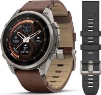 Смарт-часы Garmin Fenix 9 Pro inReach 47mm Titanium with Walnut Leather Band (010-04336-40/41)
