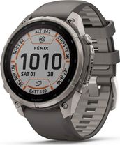 Смарт-часы Garmin Fenix 9 Pro Solar inReach 47mm Titanium with Pebble Gray/Silver Gray Silicone Band (010-04338-00/01)
