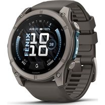 Смарт-годинник Garmin Fenix 9 51mm Titanium with Pebble Gray Silicone Band (010-04763-00/01)