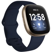 Смарт-часы Fitbit Versa 3 Midnight/Soft Gold Aluminum (FB511GLNV)