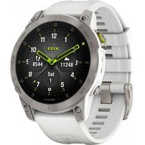Смарт-годинник Garmin Epix 2 Sapphire Carrera White Titanium (010-02582-20/21)