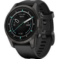 Смарт-годинник Garmin Epix Pro Gen 2 Sapphire 42mm Carbon G. DLC Ti. with Black Band (010-02802-15) (UA)