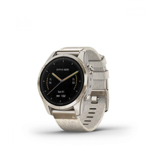 Смарт-годинник Garmin Epix Pro (Gen 2) Sapphire Edition | 42 mm Soft Gold with Cream Heathered Nylon Band (010-02802-20)
