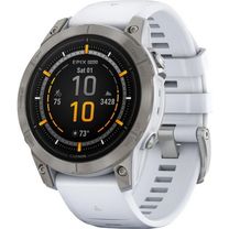 Смарт-годинник Garmin Epix Pro (Gen 2) Sapphire Edition | 47 mm Titanium with Whitestone Band (010-02803-21)